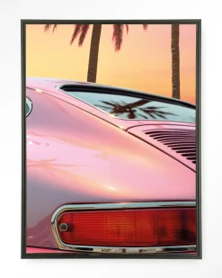 Discount Urban Cotton Wandkleed Miami Vice in maat en frame naar keuze