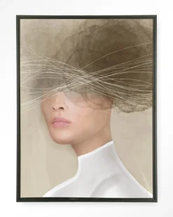 Discount Urban Cotton Wandkleed Mood Cloud in maat en frame naar keuze