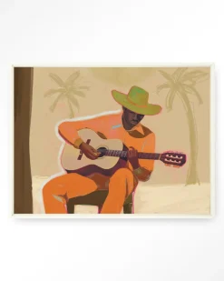 Discount Urban Cotton Wandkleed Musician 2 in maat en frame naar keuze