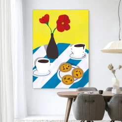 Hot Urban Cotton Wandkleed Nata Afternoon in maat en frame naar keuze