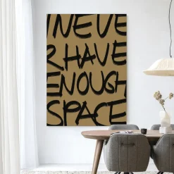 Hot Urban Cotton Wandkleed No Space in maat en frame naar keuze