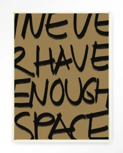 Hot Urban Cotton Wandkleed No Space in maat en frame naar keuze