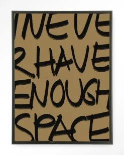 Hot Urban Cotton Wandkleed No Space in maat en frame naar keuze