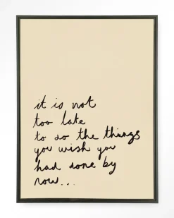 Best Urban Cotton Wandkleed Not Too Late in maat en frame naar keuze