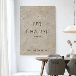 Hot Urban Cotton Wandkleed Number 5 in maat en frame naar keuze