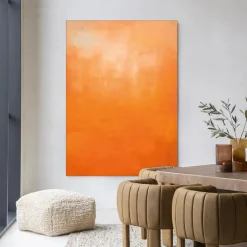 Sale Urban Cotton Wandkleed Orange in maat en frame naar keuze