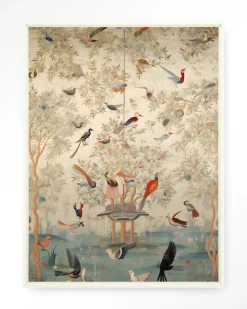 Hot Urban Cotton Wandkleed Oriental Day in maat en frame naar keuze