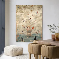 Hot Urban Cotton Wandkleed Oriental Day in maat en frame naar keuze