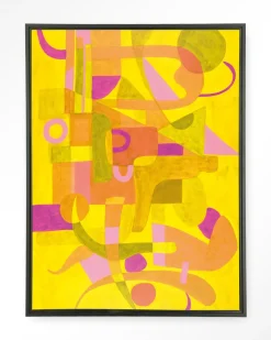 Outlet Urban Cotton Wandkleed Otono Dorado in maat en frame naar keuze