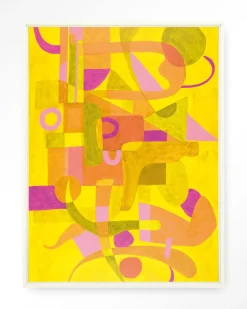 Outlet Urban Cotton Wandkleed Otono Dorado in maat en frame naar keuze