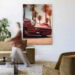 Discount Urban Cotton Wandkleed Palm Springs in maat en frame naar keuze