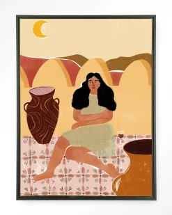 Outlet Urban Cotton Wandkleed Paradise Found in maat en frame naar keuze