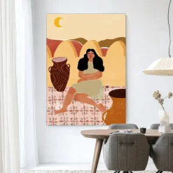 Outlet Urban Cotton Wandkleed Paradise Found in maat en frame naar keuze