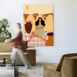 Outlet Urban Cotton Wandkleed Paradise Found in maat en frame naar keuze