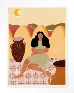 Outlet Urban Cotton Wandkleed Paradise Found in maat en frame naar keuze