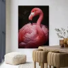 Discount Urban Cotton Wandkleed Pink Flamingo in maat en frame naar keuze