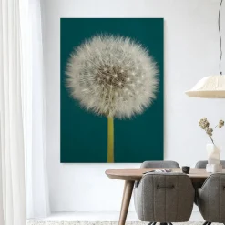 New Urban Cotton Wandkleed Pluizige Paardenbloem in maat en frame naar keuze