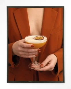 Sale Urban Cotton Wandkleed Pornstar Martini in maat en frame naar keuze