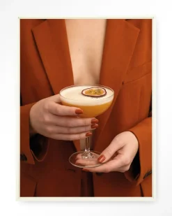 Sale Urban Cotton Wandkleed Pornstar Martini in maat en frame naar keuze