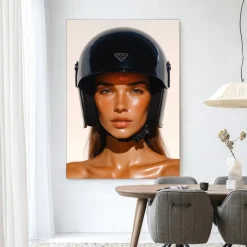 Online Urban Cotton Wandkleed Prada Helmet in maat en frame naar keuze