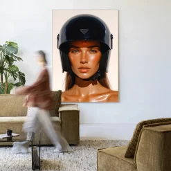 Online Urban Cotton Wandkleed Prada Helmet in maat en frame naar keuze