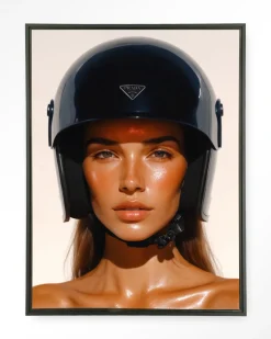 Online Urban Cotton Wandkleed Prada Helmet in maat en frame naar keuze