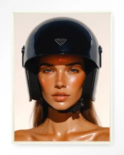 Online Urban Cotton Wandkleed Prada Helmet in maat en frame naar keuze