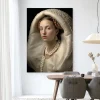 Outlet Urban Cotton Wandkleed Queen Of Pearls in maat en frame naar keuze