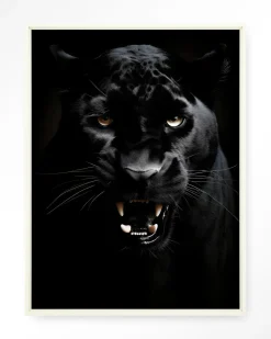 New Urban Cotton Wandkleed Rawr Panther in maat en frame naar keuze