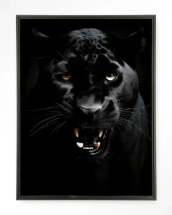 New Urban Cotton Wandkleed Rawr Panther in maat en frame naar keuze