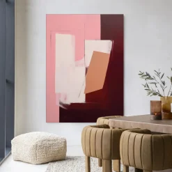 Discount Urban Cotton Wandkleed Red Fields in maat en frame naar keuze