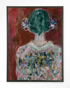 Best Urban Cotton Wandkleed Red Velvet in maat en frame naar keuze