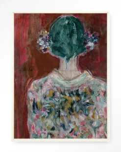 Best Urban Cotton Wandkleed Red Velvet in maat en frame naar keuze