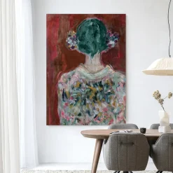 Best Urban Cotton Wandkleed Red Velvet in maat en frame naar keuze