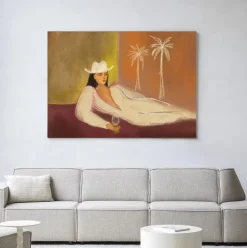 Hot Urban Cotton Wandkleed Relaxing Day in maat en frame naar keuze