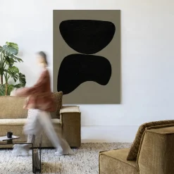 Hot Urban Cotton Wandkleed Rock Balance in maat en frame naar keuze