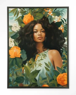 Hot Urban Cotton Wandkleed Rosita in maat en frame naar keuze