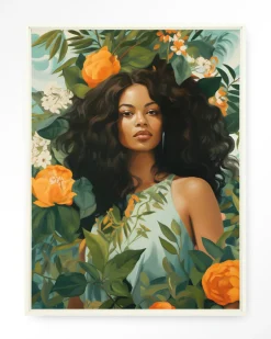 Hot Urban Cotton Wandkleed Rosita in maat en frame naar keuze