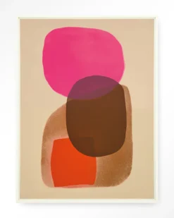 Outlet Urban Cotton Wandkleed Rosy Echo in maat en frame naar keuze