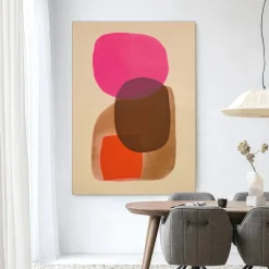 Outlet Urban Cotton Wandkleed Rosy Echo in maat en frame naar keuze