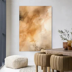 Hot Urban Cotton Wandkleed Rusty Clouds in maat en frame naar keuze