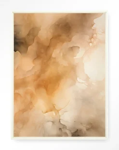 Hot Urban Cotton Wandkleed Rusty Clouds in maat en frame naar keuze