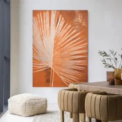 Discount Urban Cotton Wandkleed Rusty Palm in maat en frame naar keuze