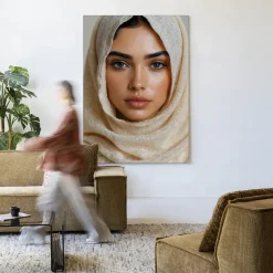 Hot Urban Cotton Wandkleed Sahara in maat en frame naar keuze