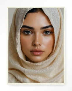 Hot Urban Cotton Wandkleed Sahara in maat en frame naar keuze