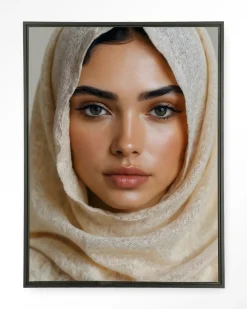 Hot Urban Cotton Wandkleed Sahara in maat en frame naar keuze