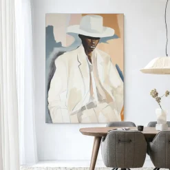 Outlet Urban Cotton Wandkleed Saloon Sam in maat en frame naar keuze