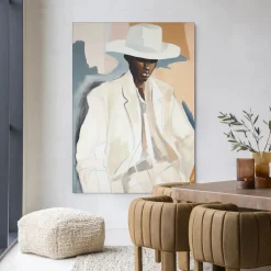 Outlet Urban Cotton Wandkleed Saloon Sam in maat en frame naar keuze