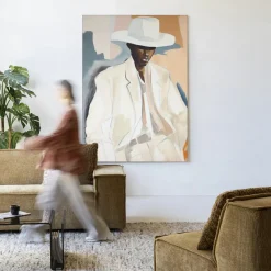 Outlet Urban Cotton Wandkleed Saloon Sam in maat en frame naar keuze