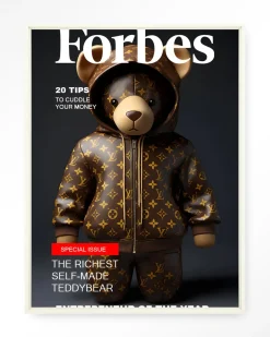 Discount Urban Cotton Wandkleed Selfmade Teddybear in maat en frame naar keuze